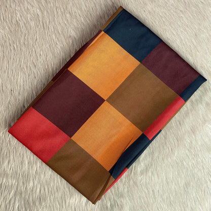 Hemangi Traditional Kerala Cotton Kasavu Saree with Madras Check Blouse Combo (Copy)