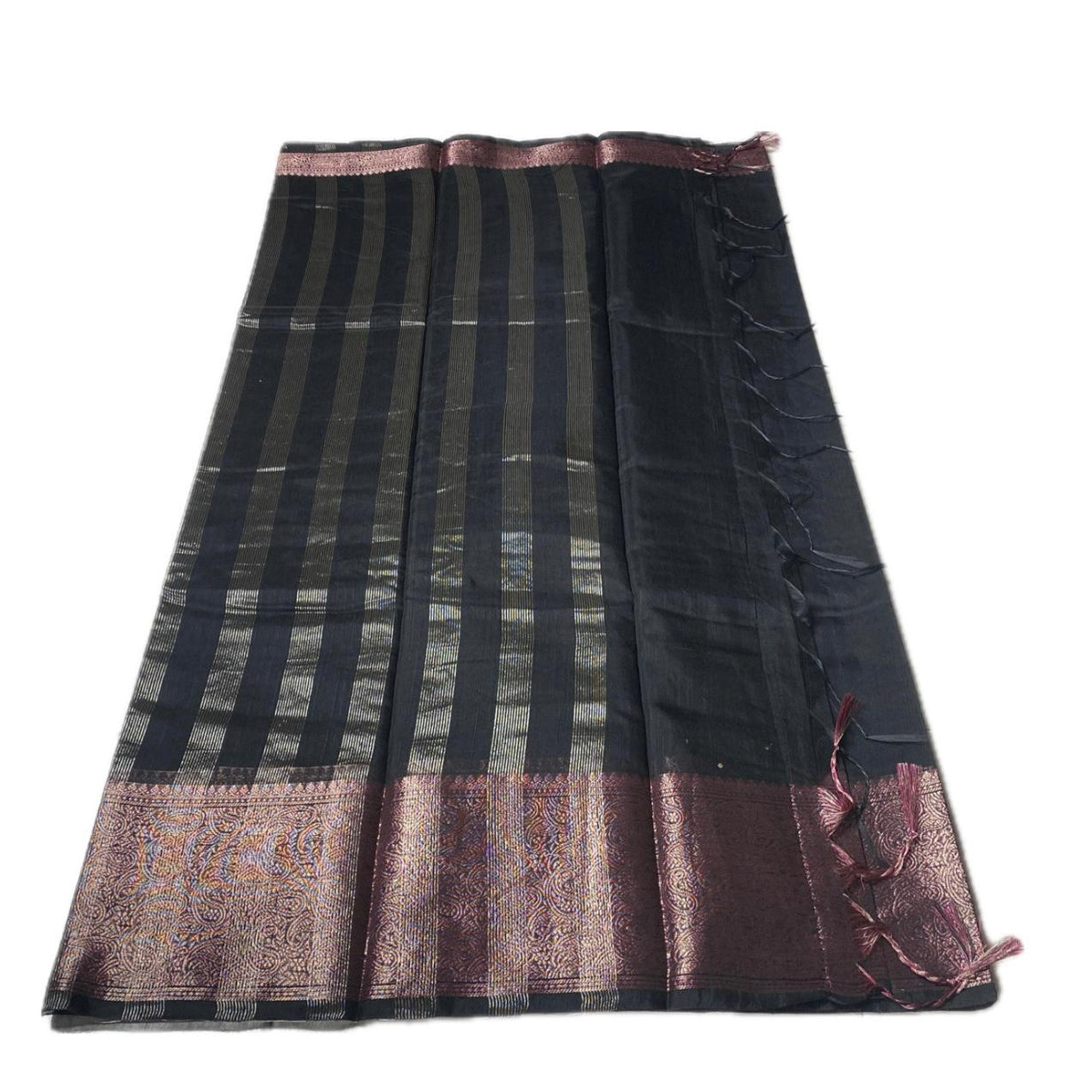 Ankitha Georgette Banarasi Saree in Black