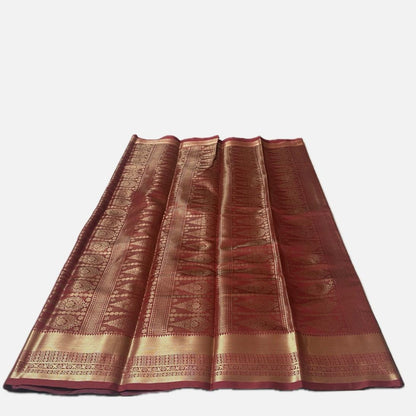 Semi Silk Saree in Blue (Wedding Collection)