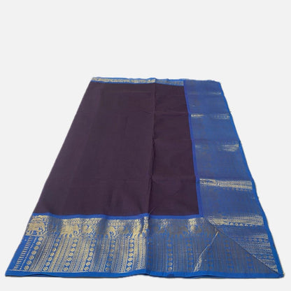 Kanchi Cotton Saree in Purple