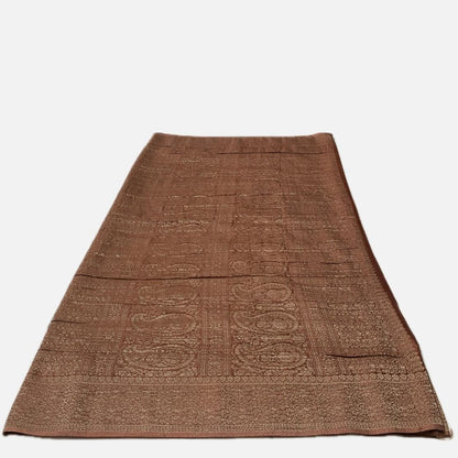 Smrithy Viscose Georgette Saree with Floral design Brown