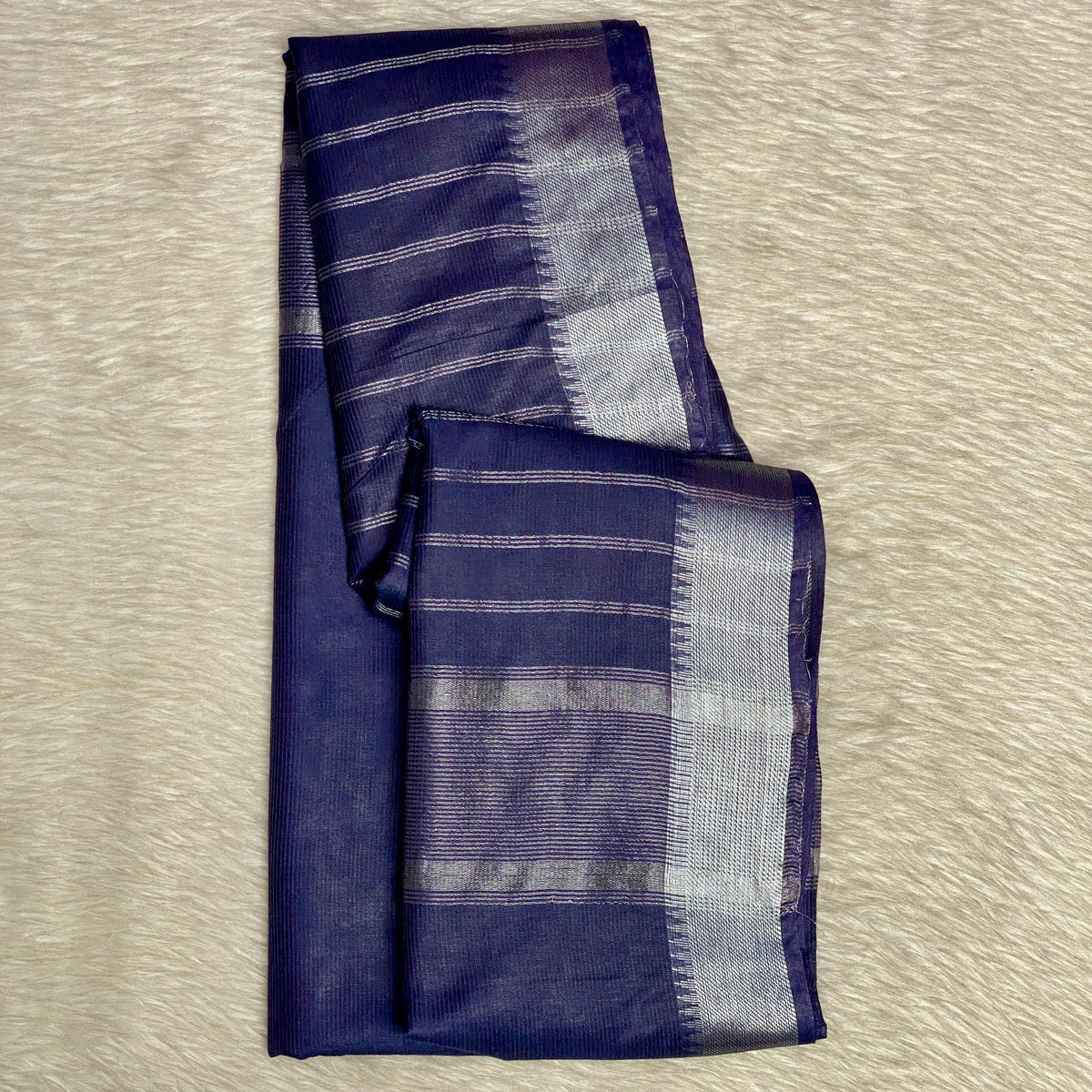 Rambha Semi Silk Saree in Blue
