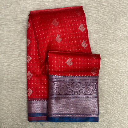 Semi Soft Silk in Red