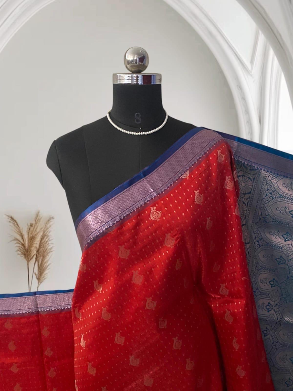 Semi Soft Silk in Red