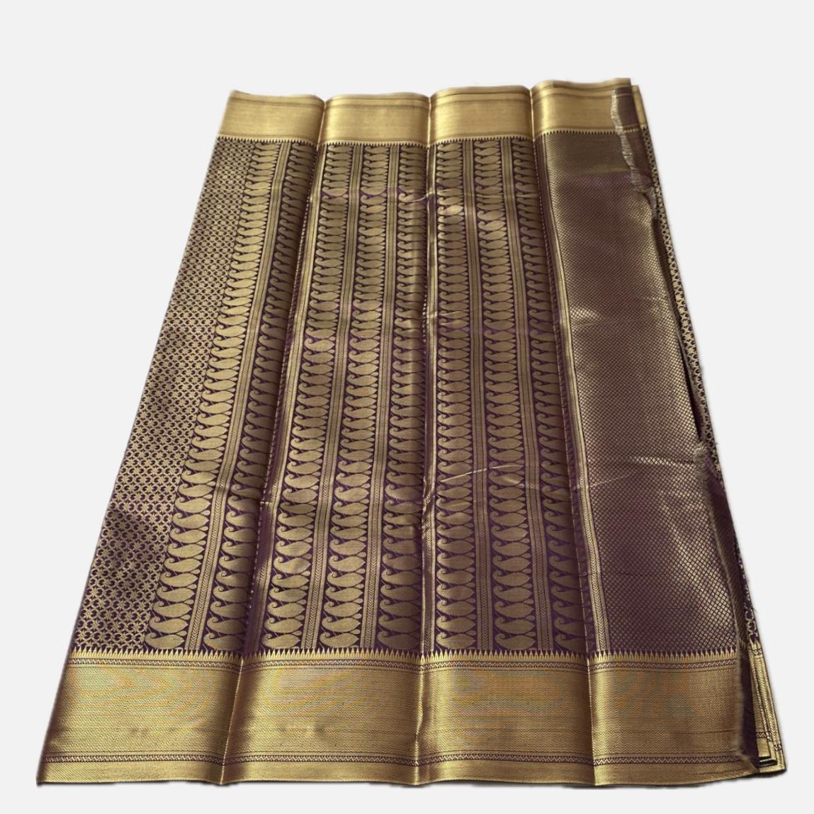 Thrisha wedding Silk Saree in Violet