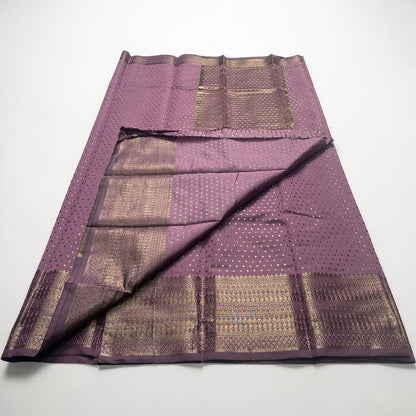 Riya Banarasi Butti Soft Silk Saree Lavender Dress Code
