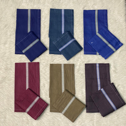 Kerchiefs Plain with Lines (6 Piece Set)