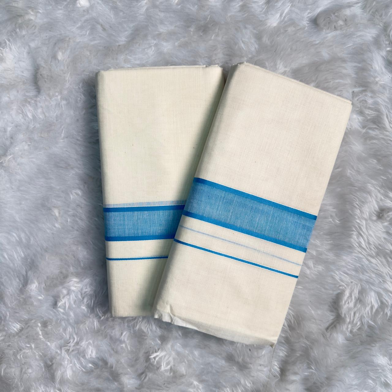 Mens Dhoti Sky Blue Kara