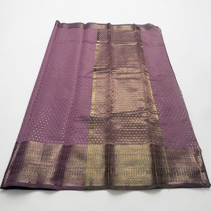 Riya Banarasi Butti Soft Silk Saree Lavender Dress Code