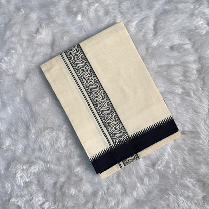 Classic Cream Mund with Printed Black Border