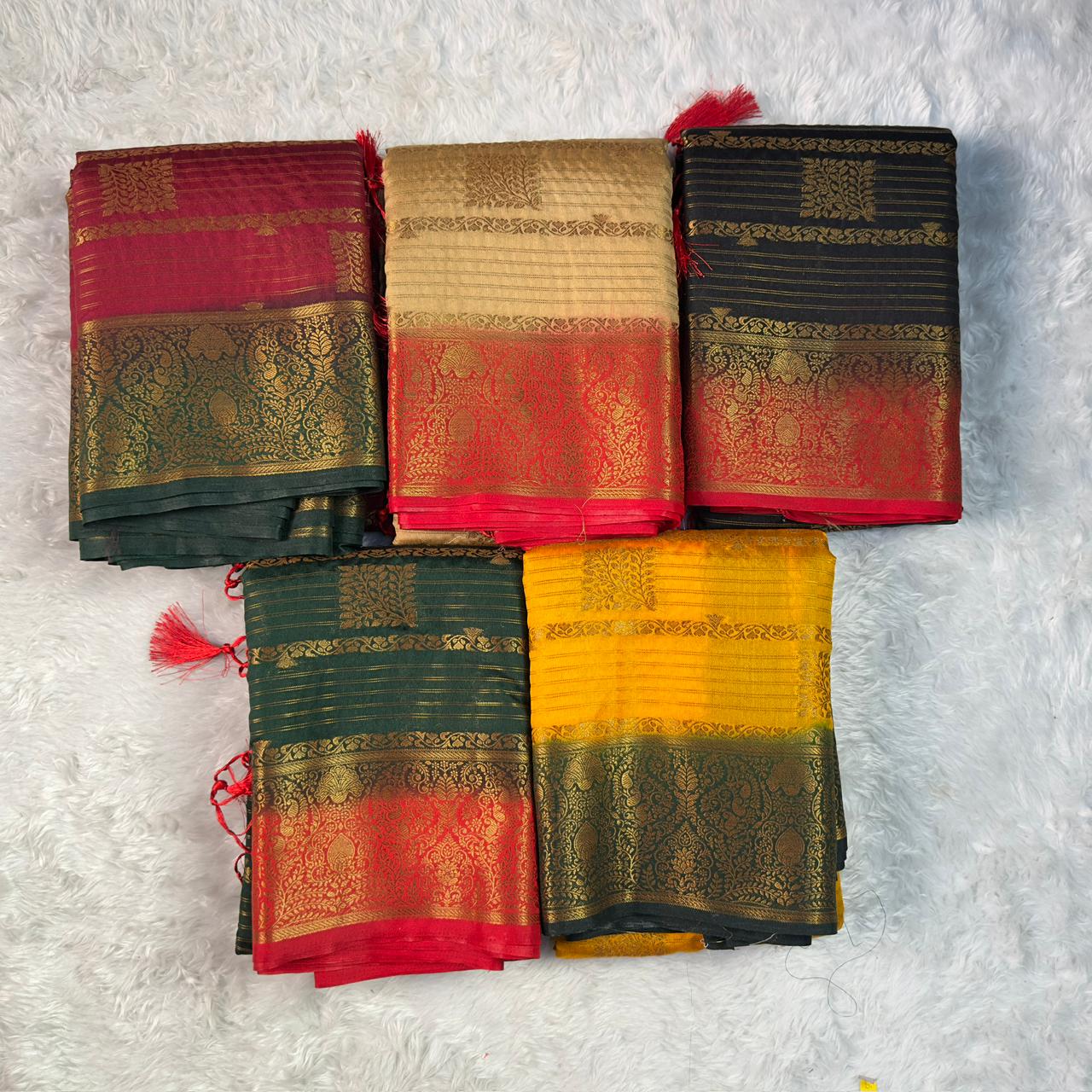 Royal Look Semi Silk Wedding Collections Green